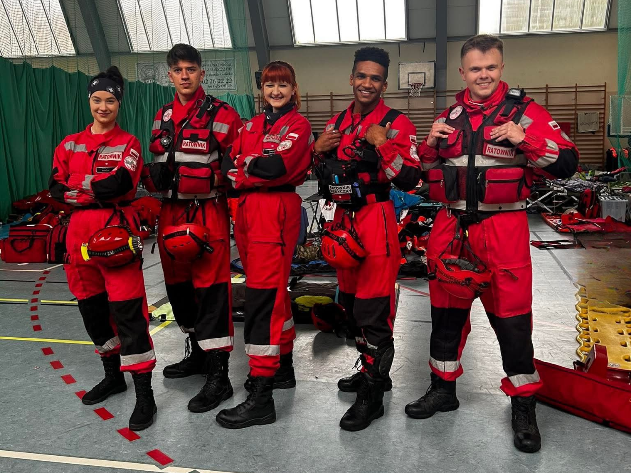 Zespół ratowników PCK Koszalin przygotowany do realizacji zabezpieczenia medycznego